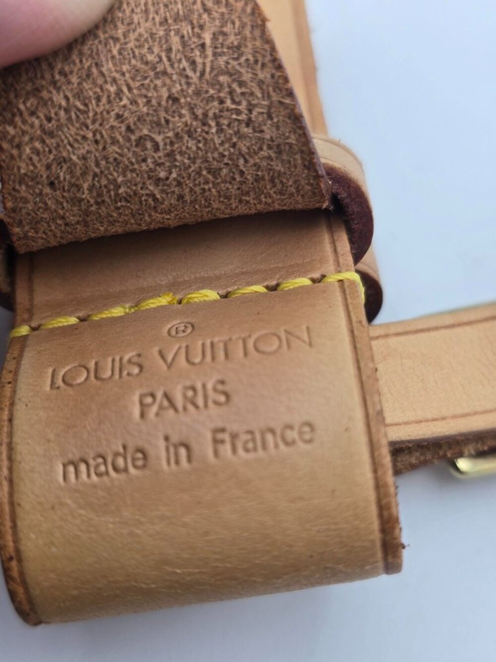 Louis Vuitton Small Luggage Tag – Monogram Canvas | Personalized M.M. Initials - Picture 6 of 7